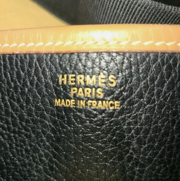 Auth HERMES EVELYNE GM Shoulder Bag Black Brown Va - Picture 10 of 12